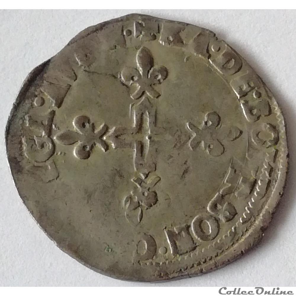 COMTAT-VENAISSIN - AVIGNON - SIXTE V (Félix Peretti de Grottammare) Double sol parisis ou six blancs monnaies europe medievale france feodales comtat venaissin avignon sixte v felix peretti de grottammare double sol parisis ou six blancs