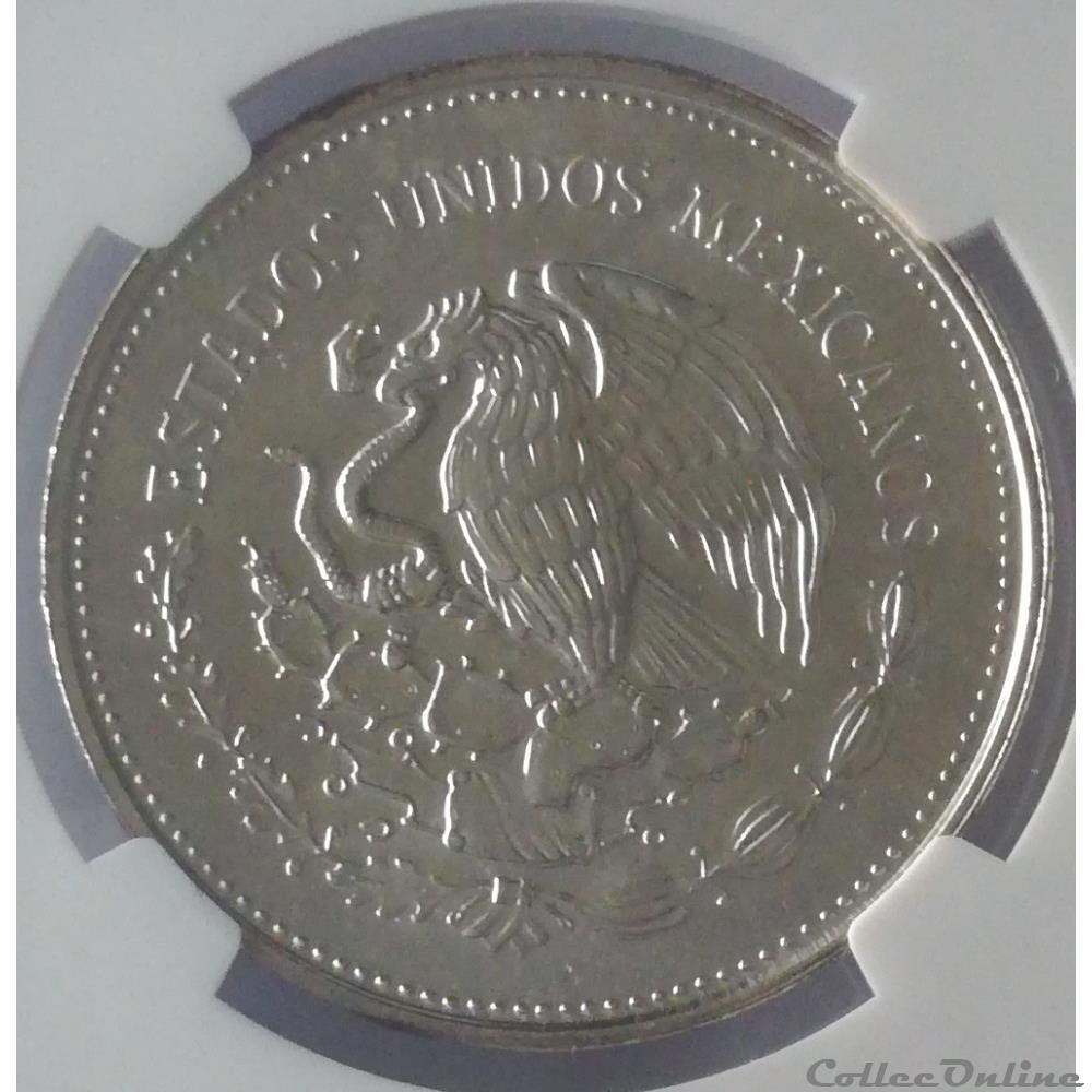 monnaies mexique 100 pesos 1985 coupe du monde 1986 ngc ms64