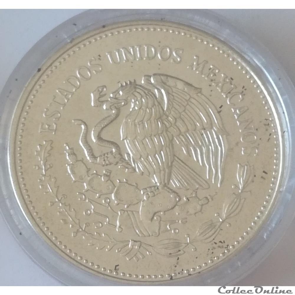 monnaies mexique 100 pesos 1985 coupe du monde 1986