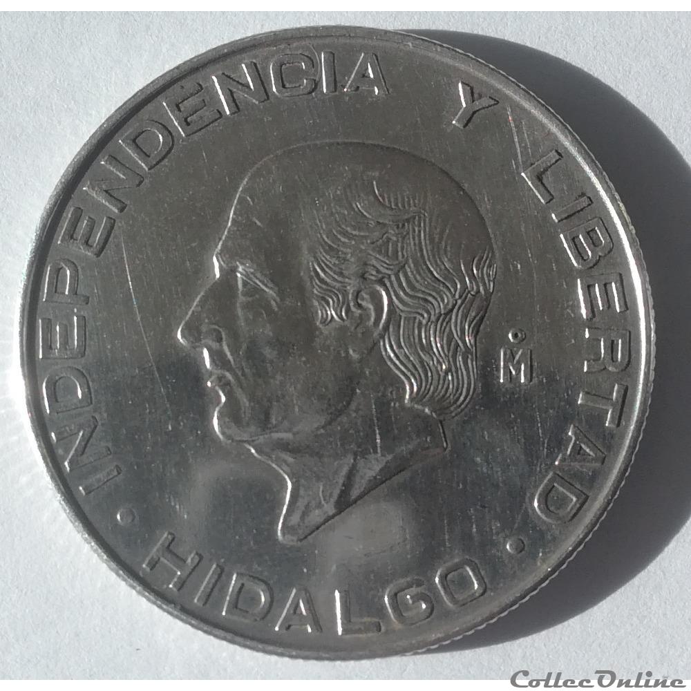 5 Pesos 1955 Hidalgo monnaie monde mexique 5 pesos 1955 hidalgo