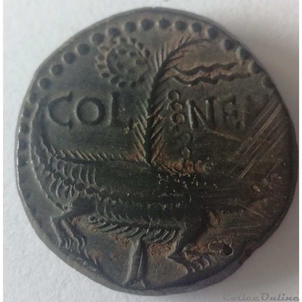 monnaie antique gauloise nemausus nimes as auguste et agrippa