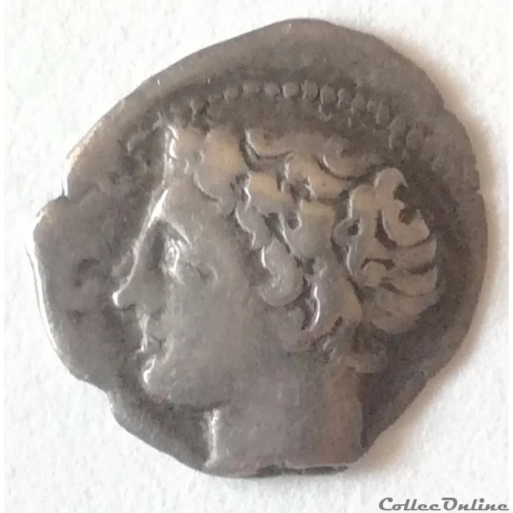 monnaie antique av jc ap gauloise massalia obole tete a gauche