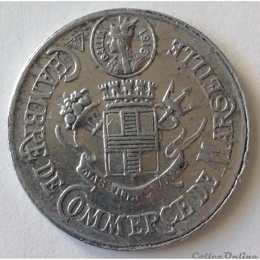 CHAMBRE DE COMMERCE DE MARSEILLE 10 Centimes monnaie france necessite chambre de commerce de marseille 10 centimes