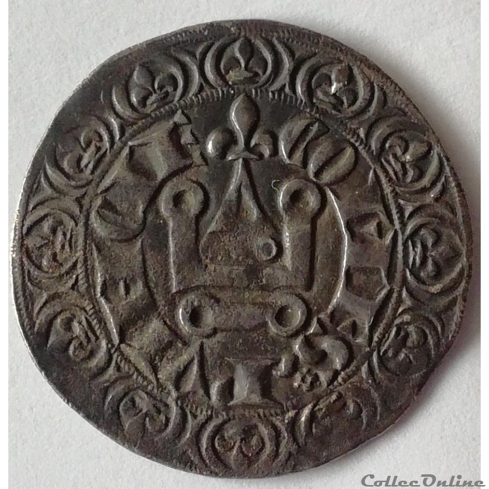 COMTÉ DE PROVENCE - CHARLES II D'ANJOU GROS TOURNOIS d’AVIGNON monnaie france feodale comte de provence charles ii anjou gros tournois d avignon