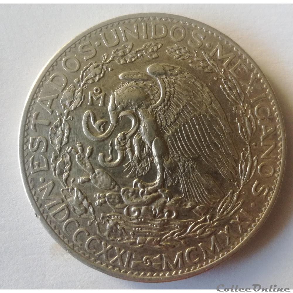 2 pesos 1921 Indépendance monnaies monde mexique 2 pesos 1921 independance