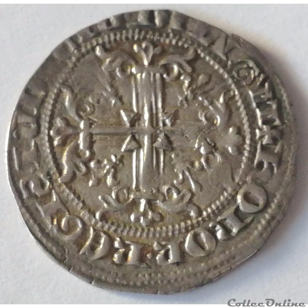 Comté de Provence - Robert d'Anjou Carlin roi de Sicile monnaie france feodale comte de provence robert anjou carlin roi de sicile