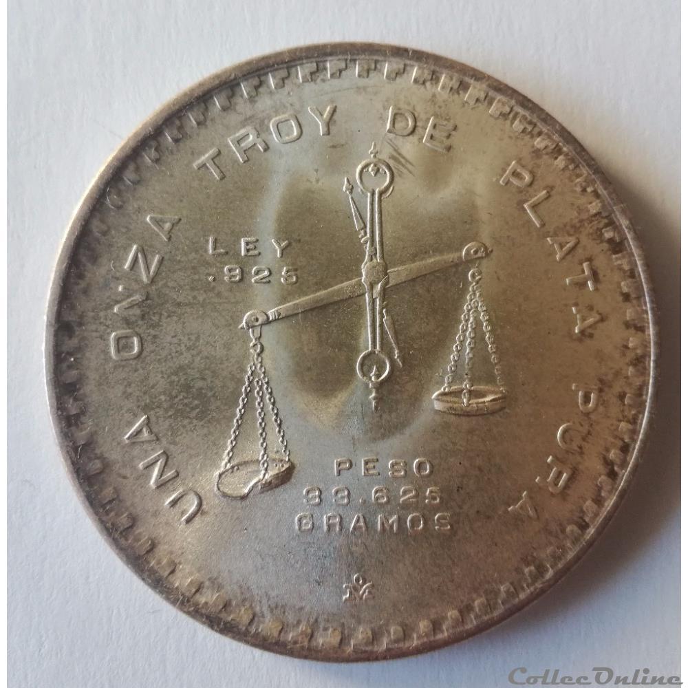 1 Once 1979 Argent monnaies monde mexique 1 once 1979 argent