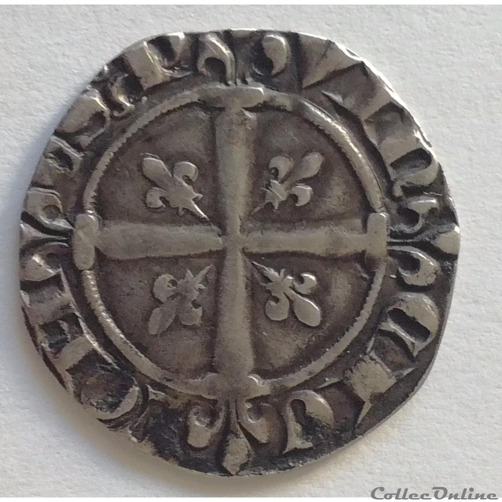 Comté de Provence - Robert d'Anjou Sol Coronat monnaie france feodale comte de provence robert anjou sol coronat