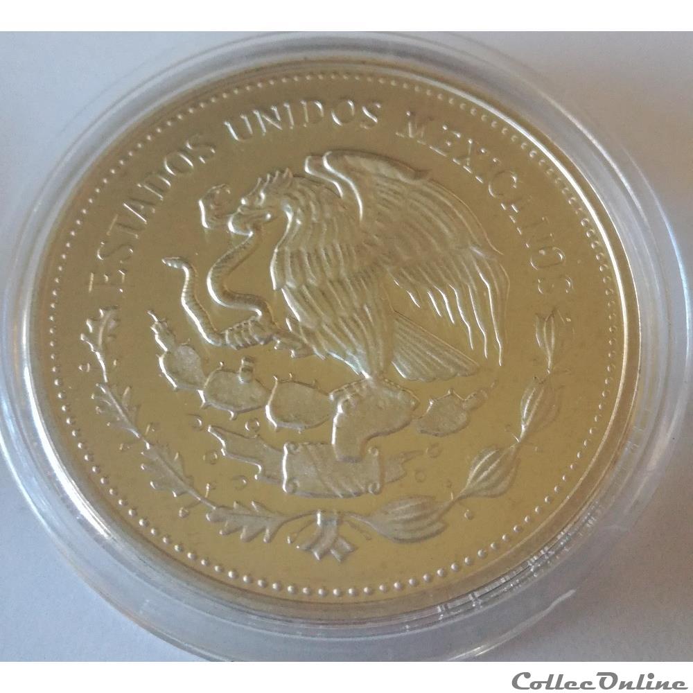 monnaies 100 pesos 1986 coupe du monde de football mexique 1986