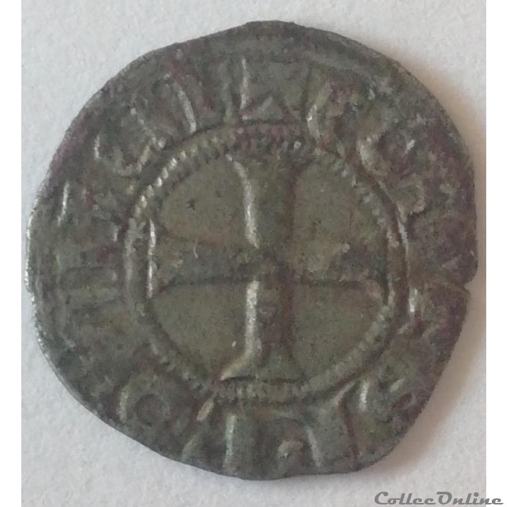 COMTÉ DE PROVENCE - CHARLES Ier D'ANJOU Obole coronat monnaie france feodale comte de provence charles ier anjou obole coronat