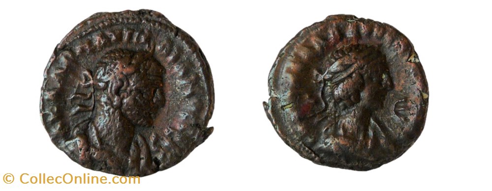 AURELIEN ET VALBALATH monnaies antiques romaines provinciales aurelien et valbalath