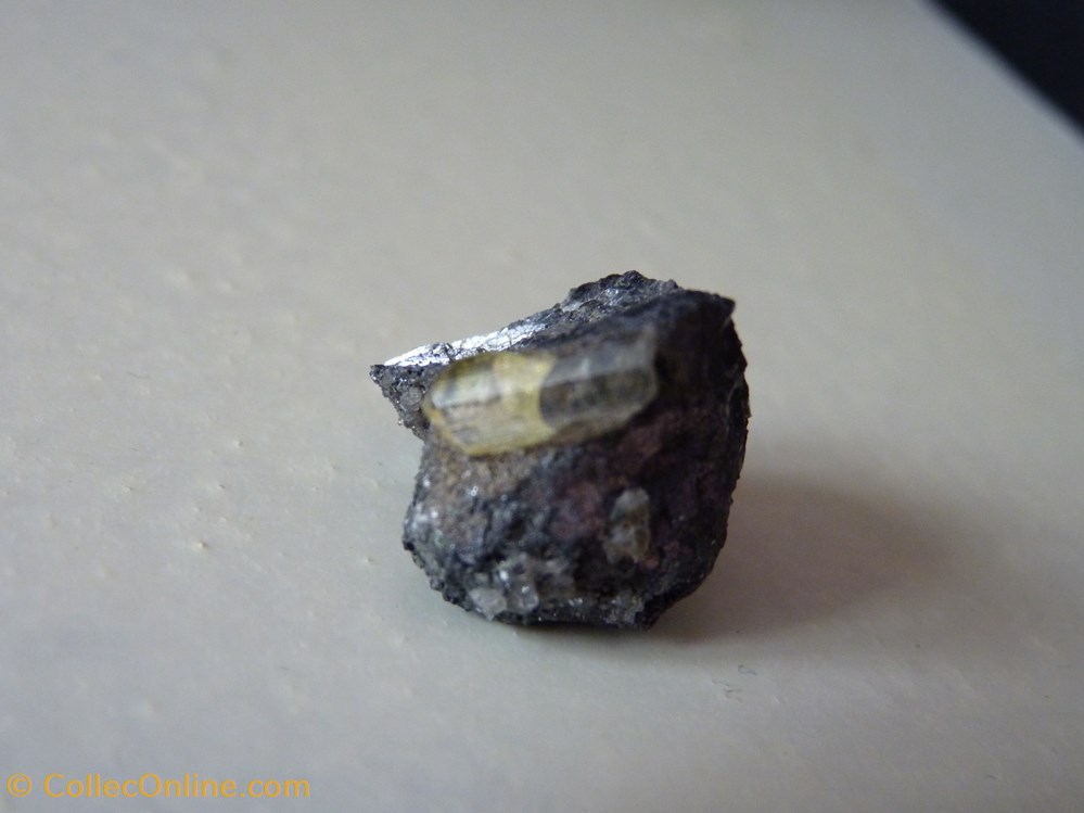 mineraux meteorites anglesite sur galene maroc touissit