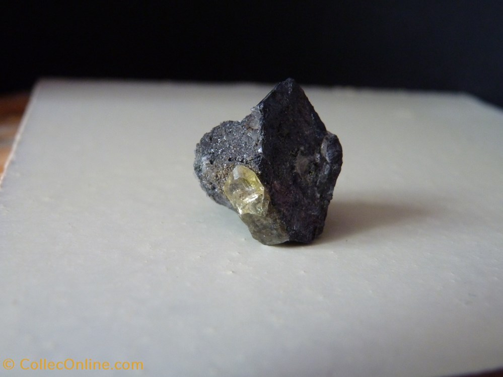 mineraux meteorites anglesite sur galene maroc touissit