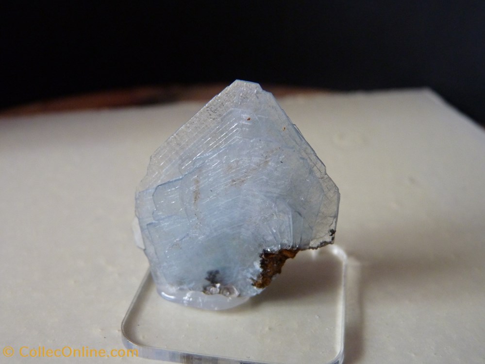 Baryte bleue, Maroc, Nador mineraux meteorites baryte bleue maroc nador