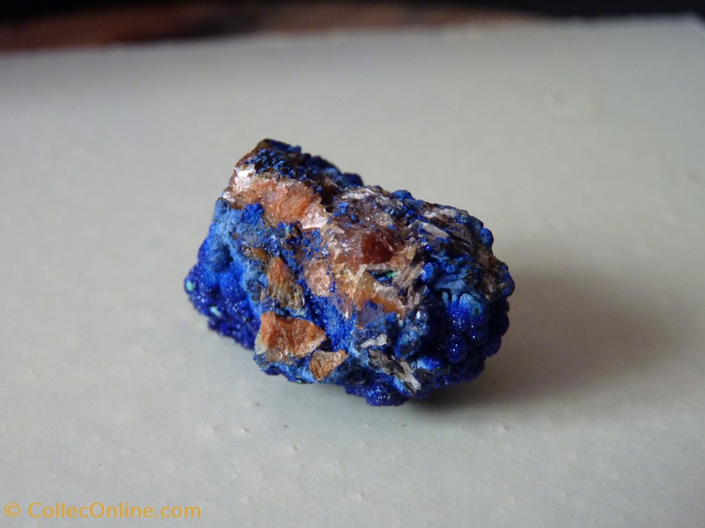 Azurite et malachite, Maroc, Aouli 2 mineraux meteorites azurite et malachite maroc aouli