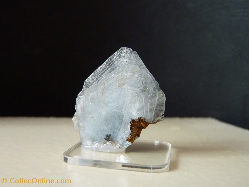 Baryte bleue, Maroc, Nador 3 mineraux meteorites baryte bleue maroc nador