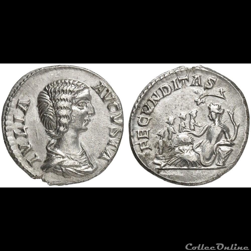 Julia Domna - denier - aureus 3 monnaie antique romaine julia domna denier aureus