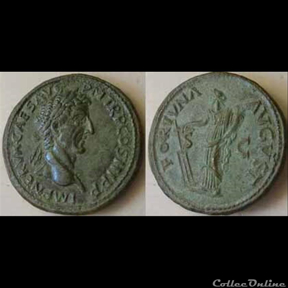 Nerva - Sesterce - FORTVNA AVGVST monnaie antique romaine nerva sesterce fortvna avgvst
