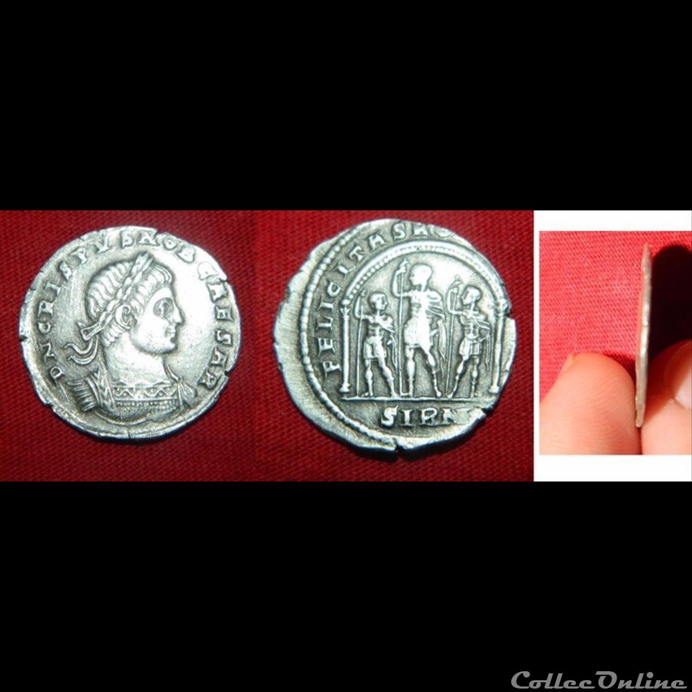 Crispus - Miliarense léger monnaie antique romaine crispus miliarense leger