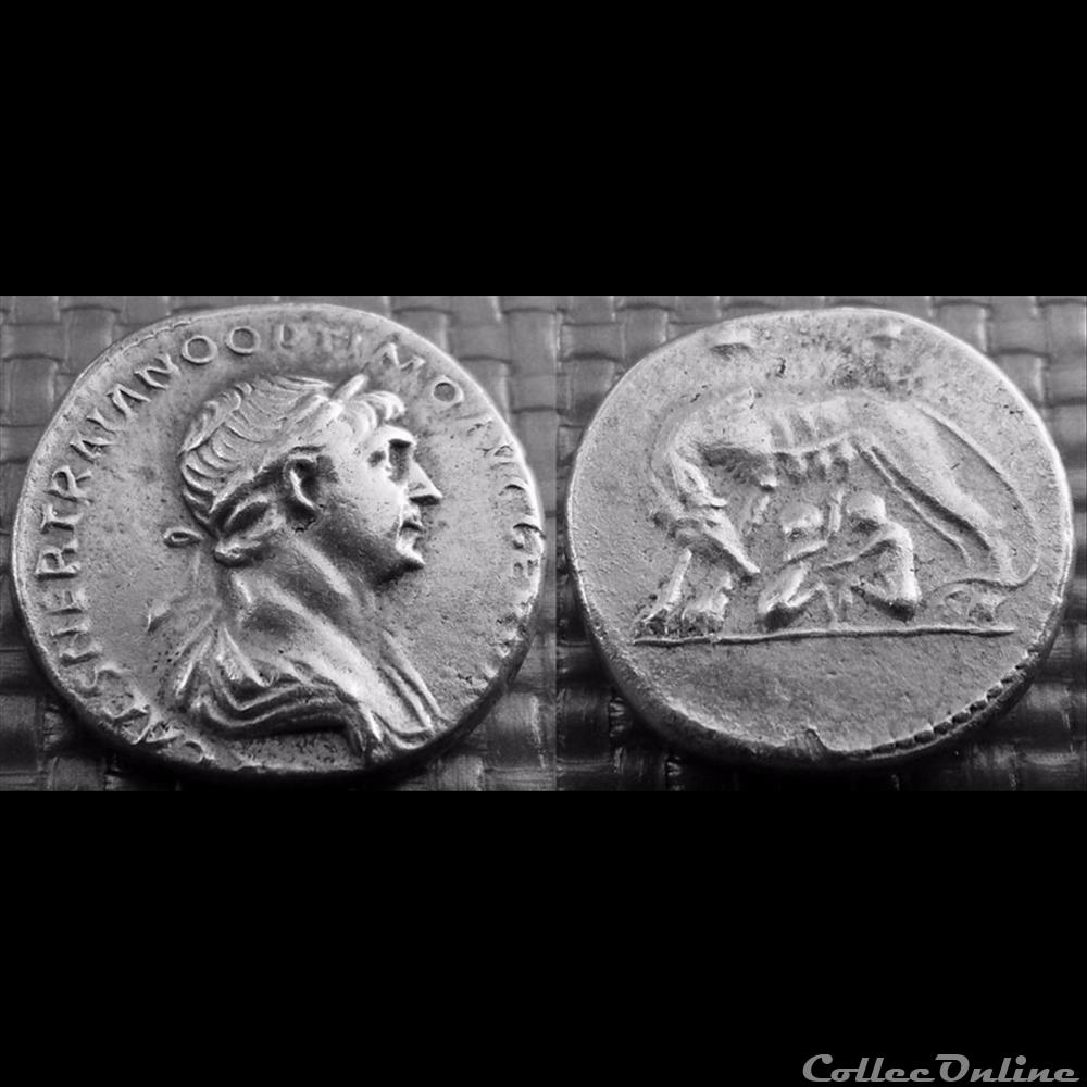 TRAJAN - Denier monnaie antique romaine trajan denier