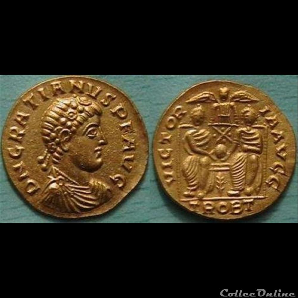 Gratien - Solidus monnaie antique romaine gratien solidus