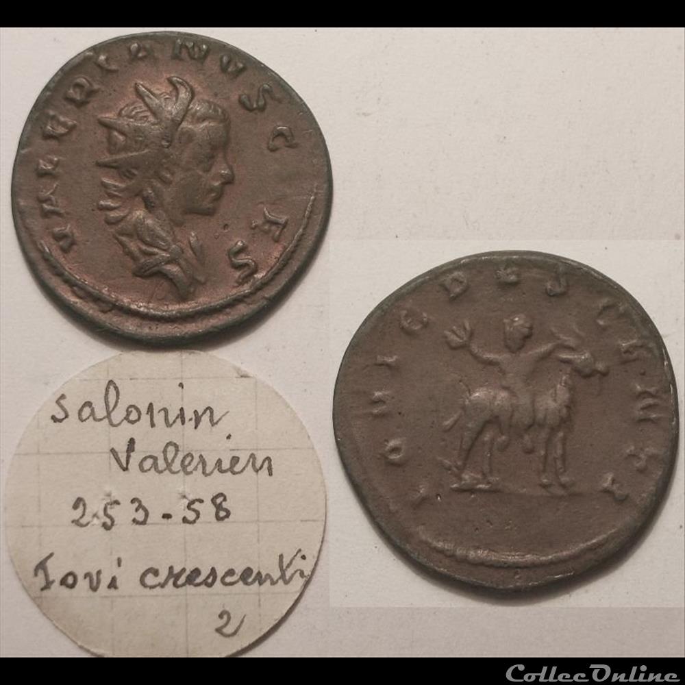 Valerien II Antoninien - IOVI CRESCENTI monnaie antique romaine valerien ii antoninien iovi crescenti