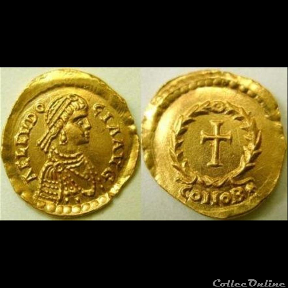 monnaie antique romaine eudocie tremissis