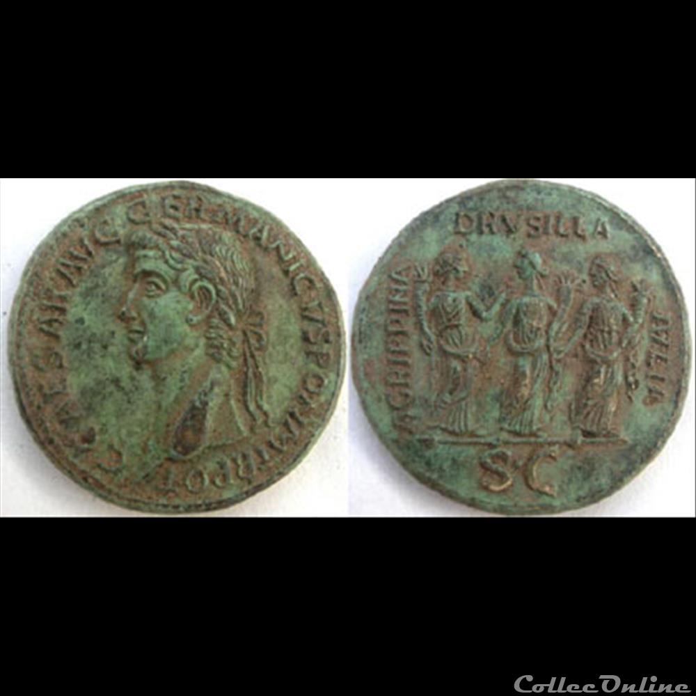 Caligula - Sesterce - AGRIPPINA DRVSILLA IVLIA monnaie antique romaine caligula sesterce agrippina drvsilla ivlia