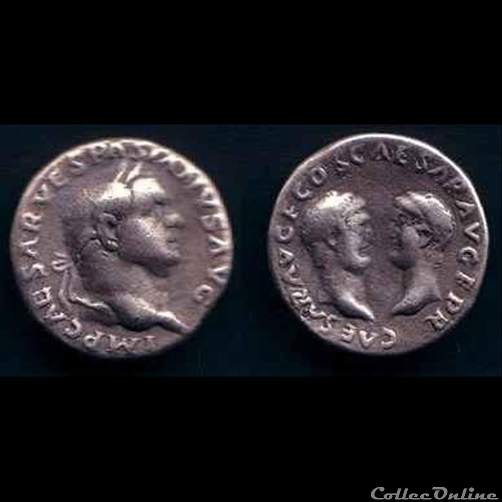 monnaie antique romaine vespasien denier