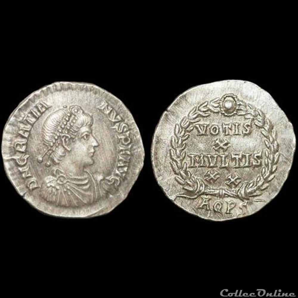 Gratien - Silique - VOTIS X MVLTIS XX monnaie antique romaine gratien silique votis x mvltis xx