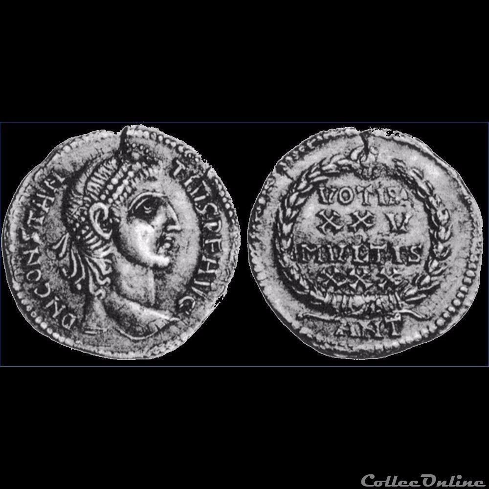 monnaie antique romaine constance ii silique