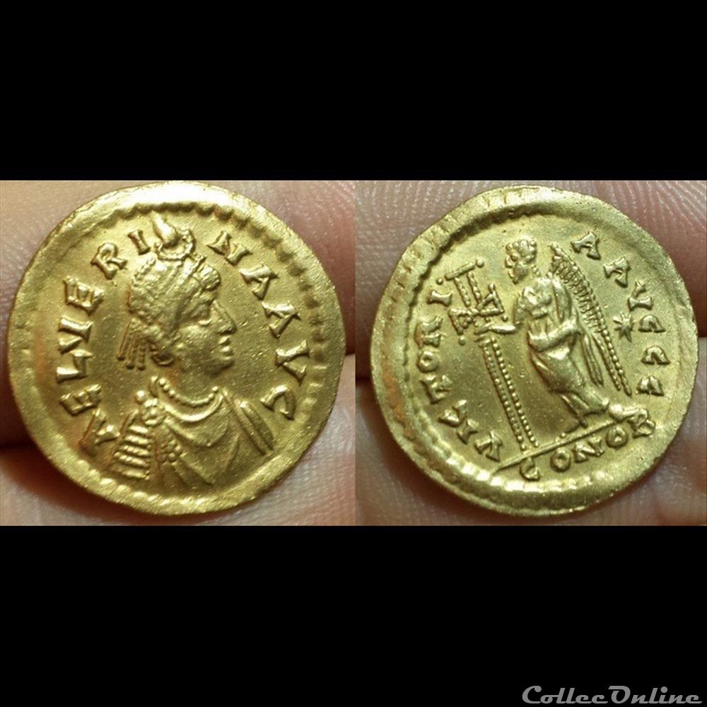 monnaie antique romaine aelia verina solidus