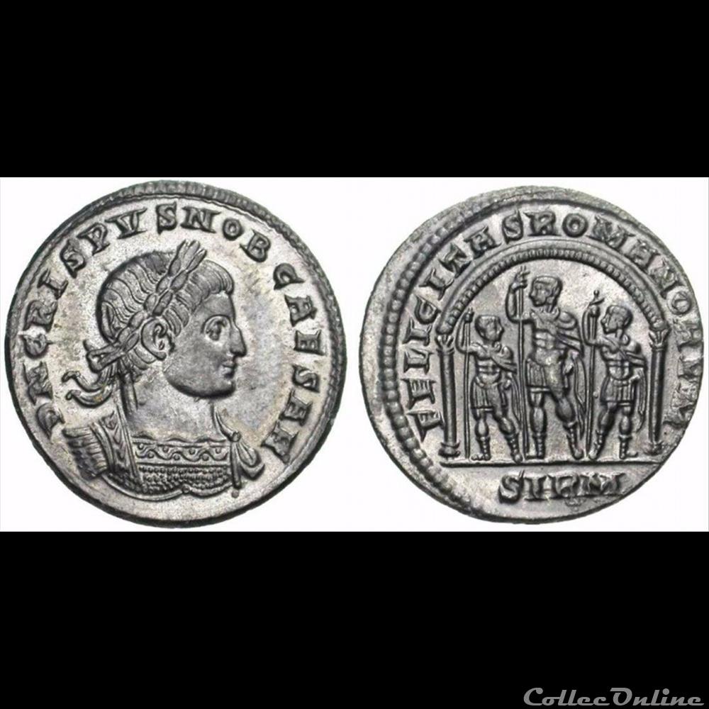 Crispus - Miliarense léger monnaie antique romaine crispus miliarense leger