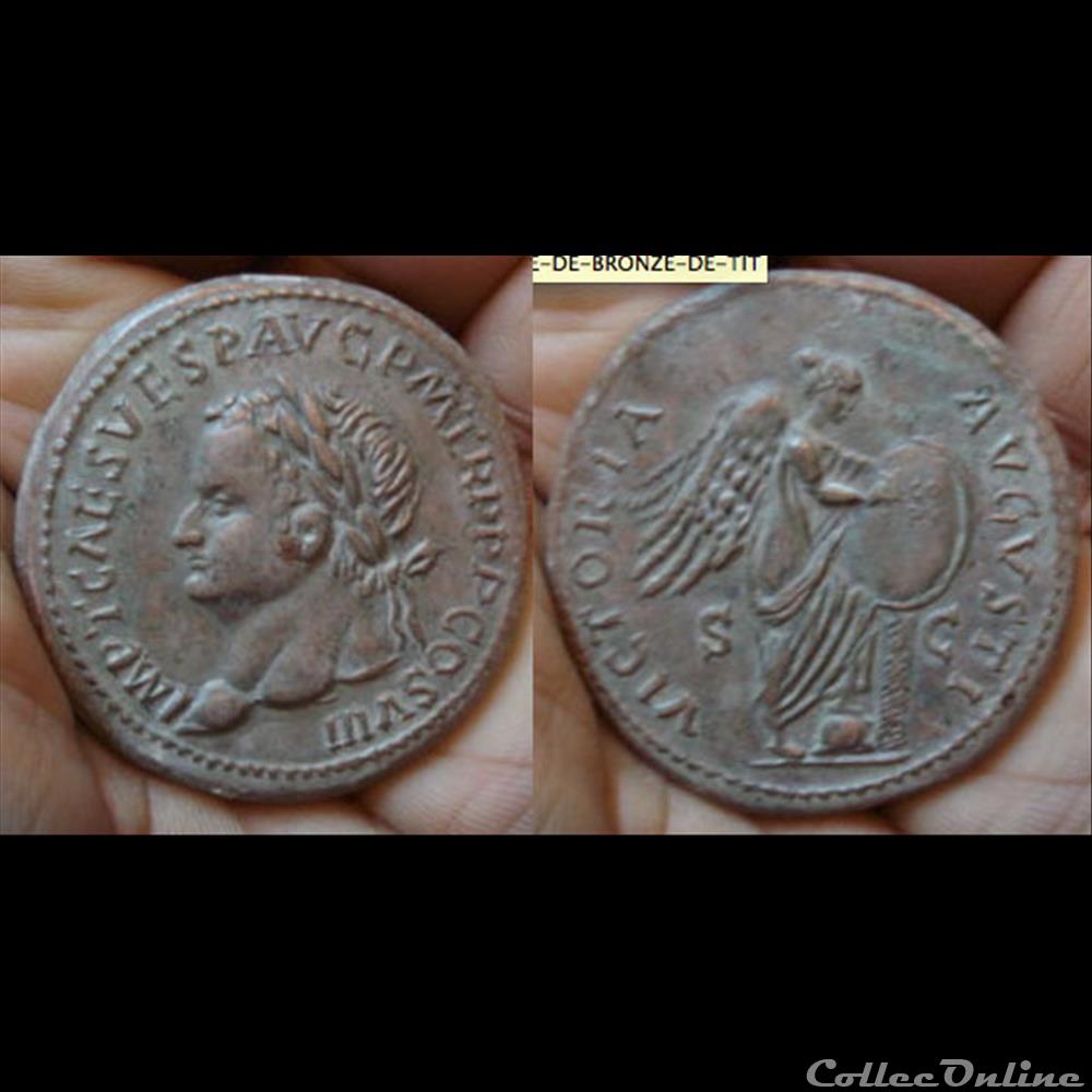 Titus - sesterce monnaie antique romaine titus sesterce