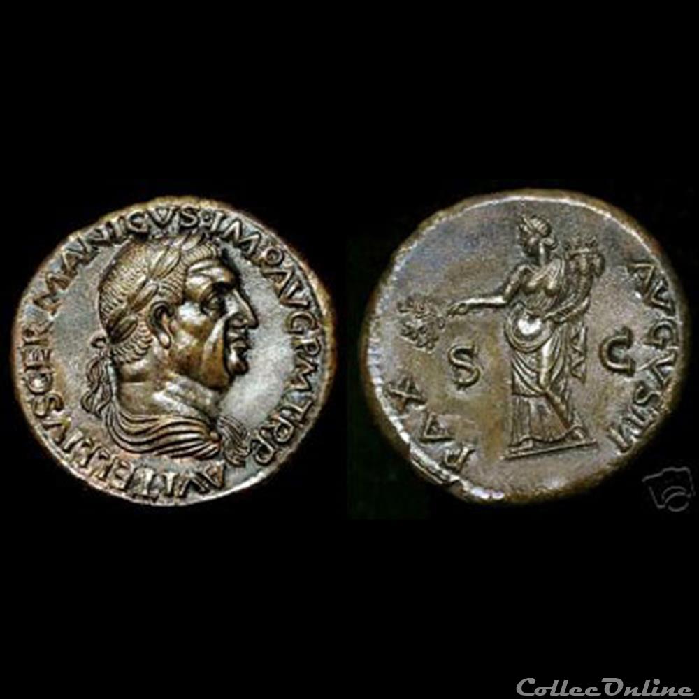 Vitellius - Sesterce - PAX AVGVSTI monnaie antique romaine vitellius sesterce pax avgvsti