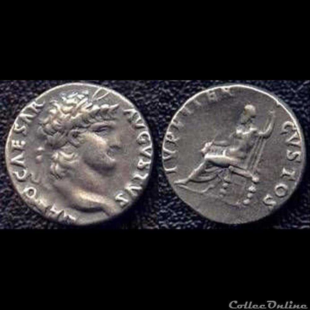 Neron - Denier - IVPPITER CVSTOS monnaie antique romaine neron denier ivppiter cvstos