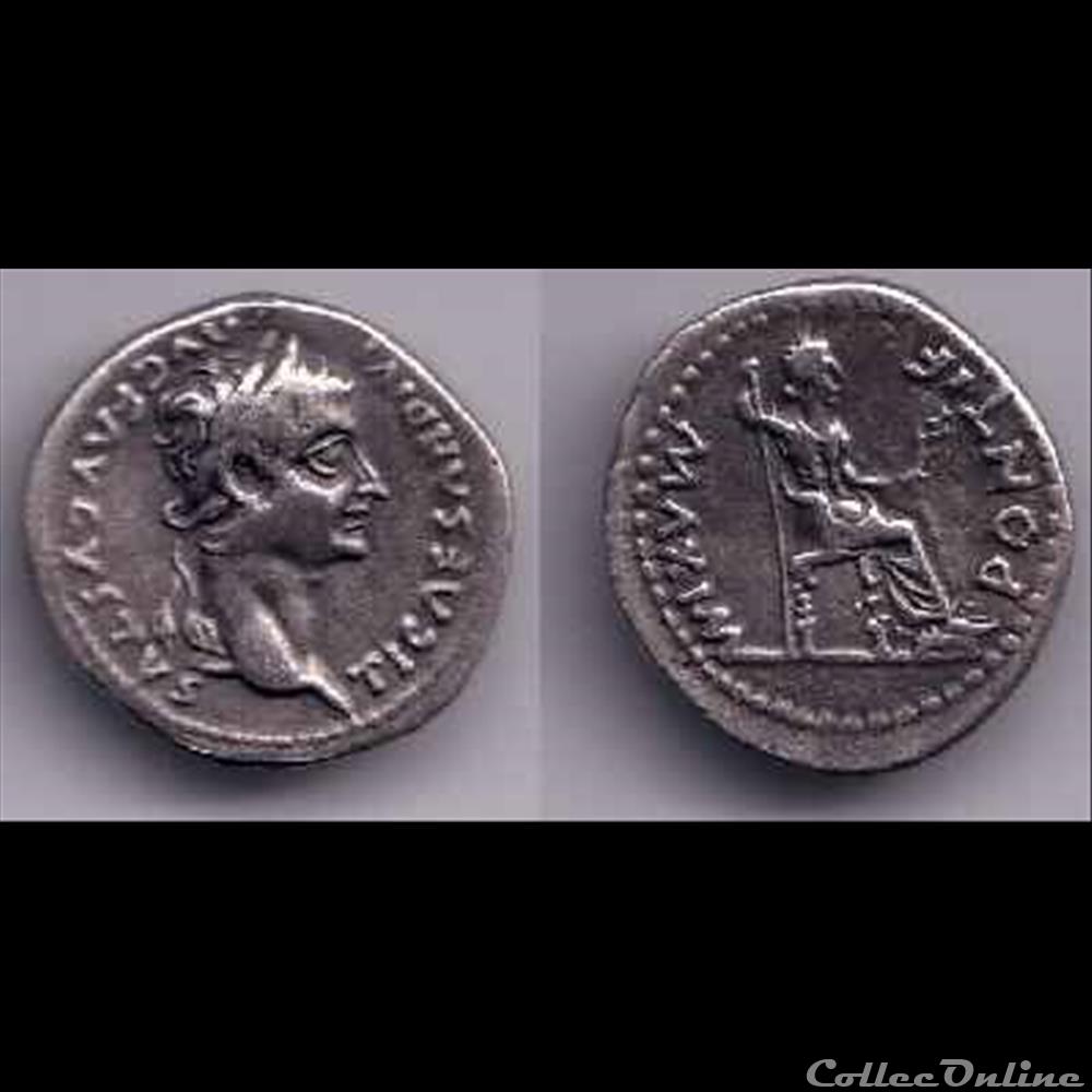 Tibère - Denier monnaie antique romaine tibere denier