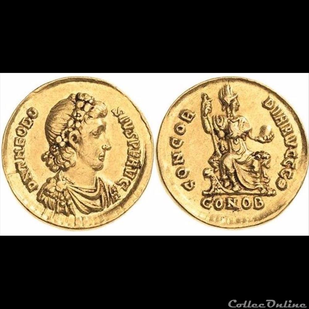 monnaie antique romaine theodose i solidus