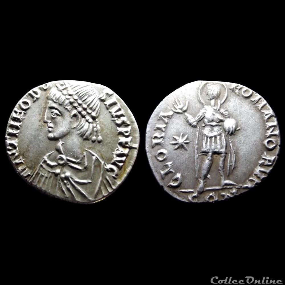Théodose II - Miliarense monnaie antique romaine theodose ii miliarense