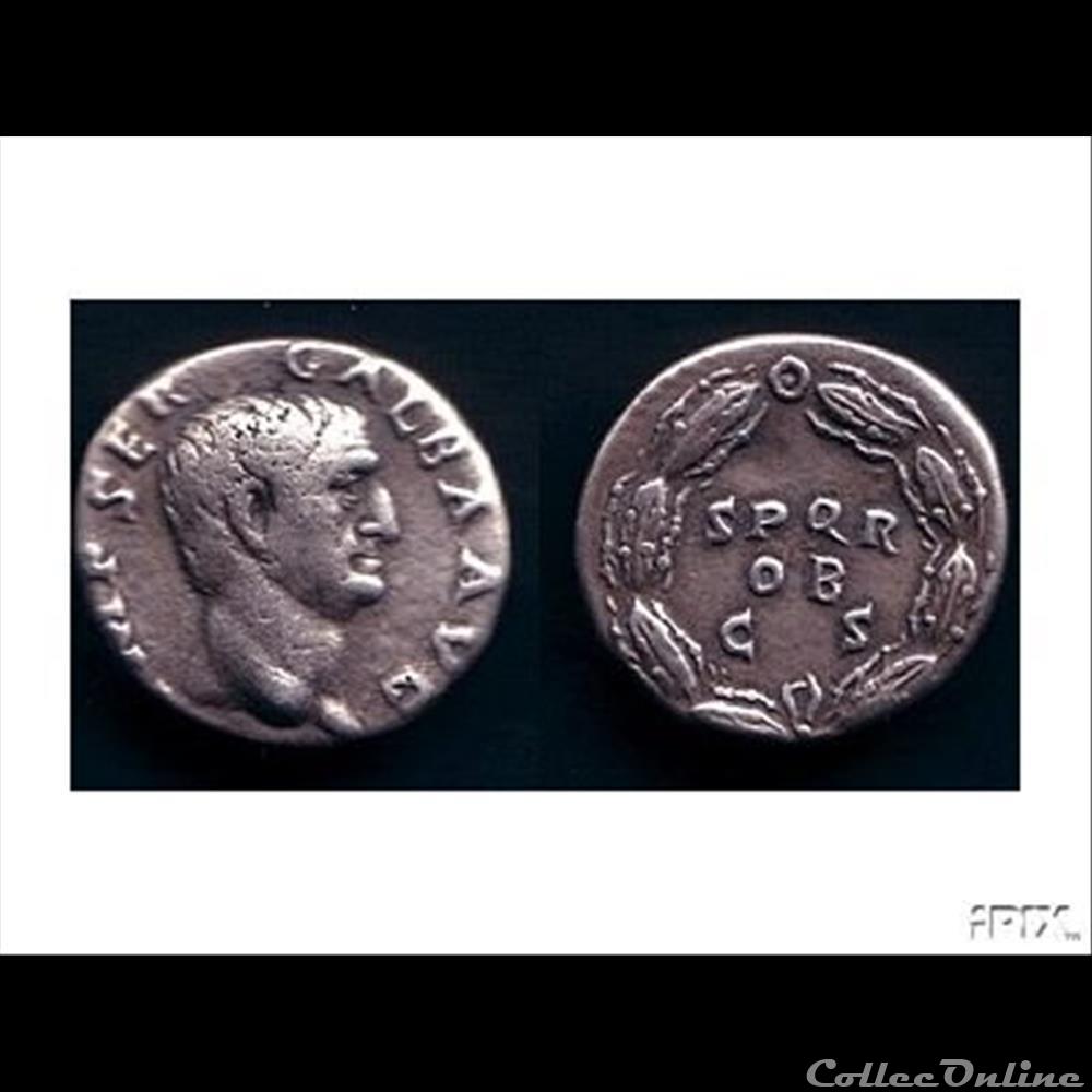 Galba - Denier monnaie antique romaine galba denier