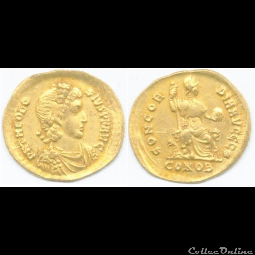 monnaie antique romaine theodose i solidus