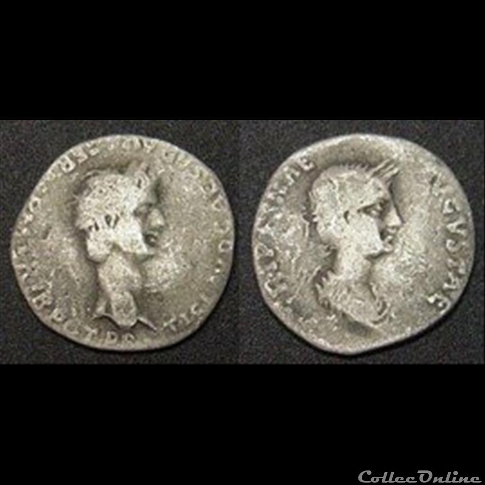 monnaie antique romaine claude et agrippa denier