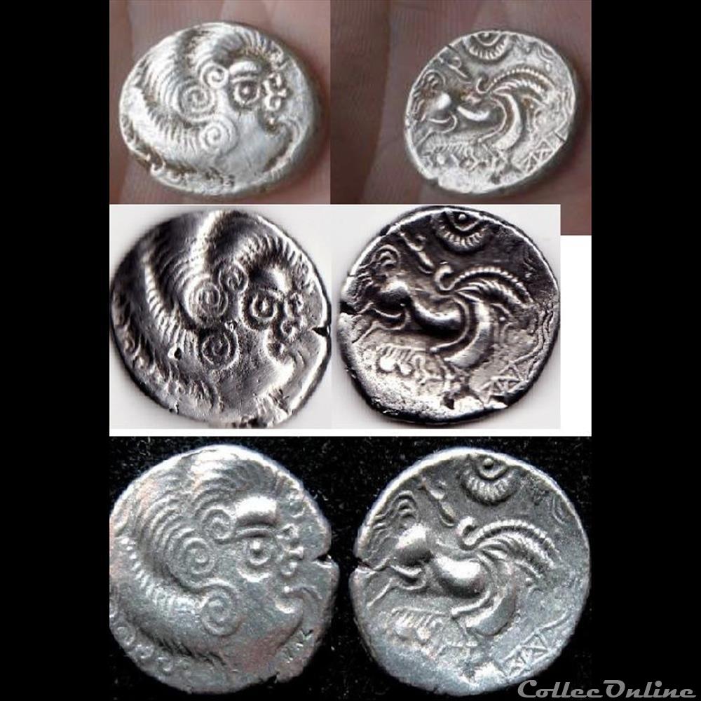 Coriosolites - Statère d'argent 3 monnaie antique gauloise coriosolites statere argent