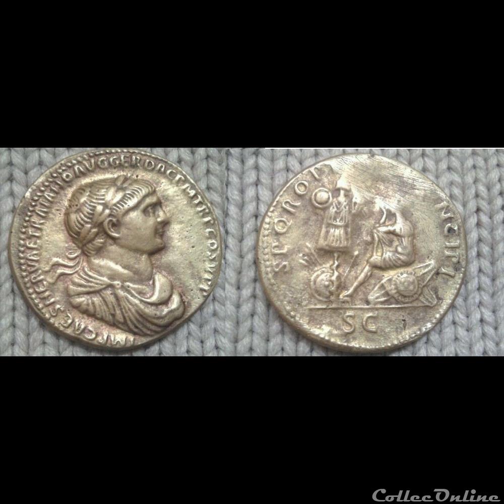 Trajan - sesterce - S P Q R OPTIMO PRINCIPI (Dacie) monnaie antique romaine trajan sesterce s p q r optimo principi dacie