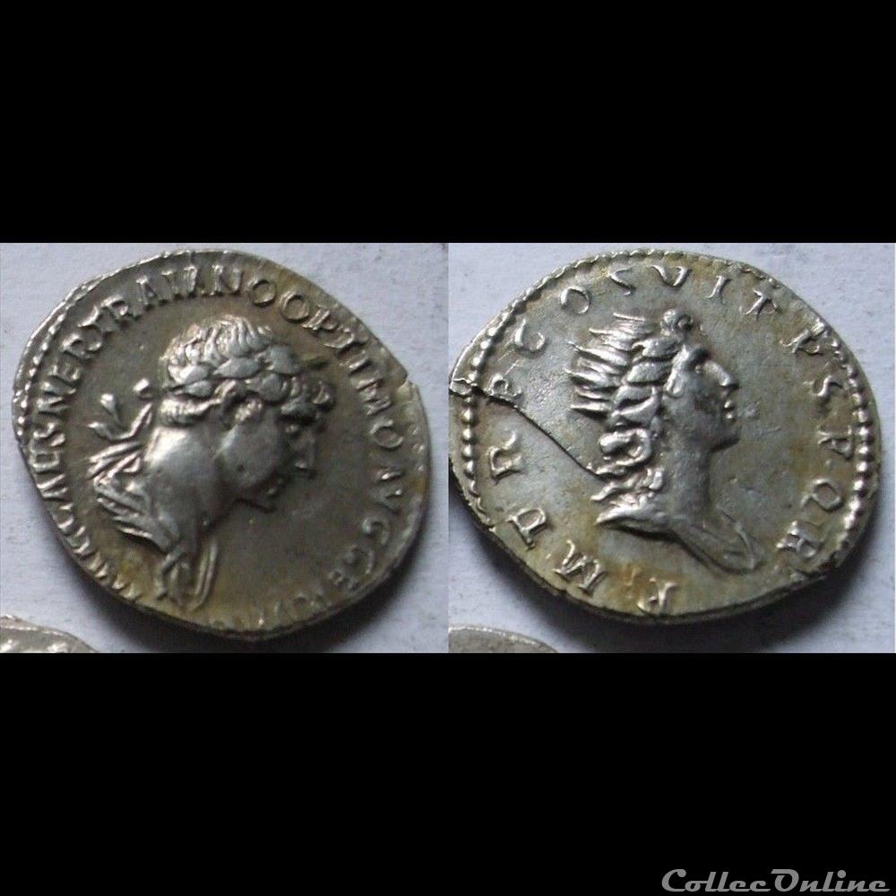 Trajan denier monnaie antique romaine trajan denier