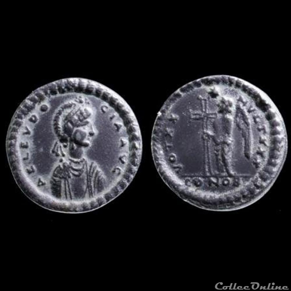 Eudocie - Ae2 (copie du Solidus) monnaie antique romaine eudocie ae2 copie du solidus