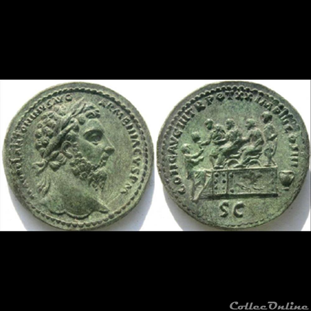 Marc Aurèle - Sesterce monnaie antique romaine marc aurele sesterce
