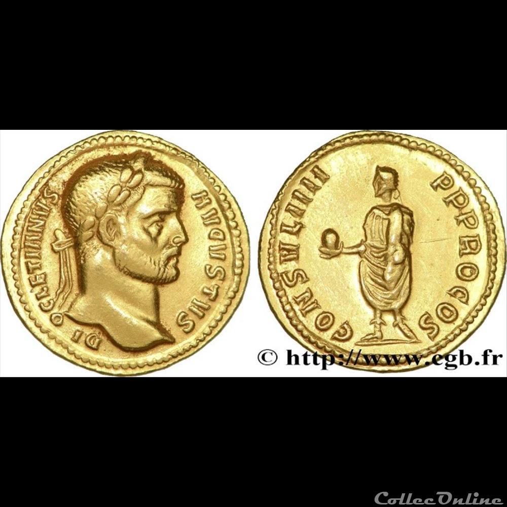 Diocletien - aureus monnaie antique romaine diocletien aureus