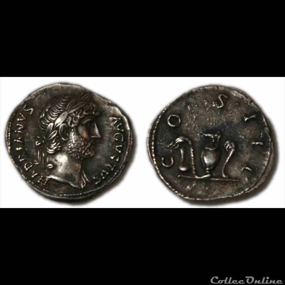 Hadrien - Denier - COS III monnaie antique romaine hadrien denier cos iii