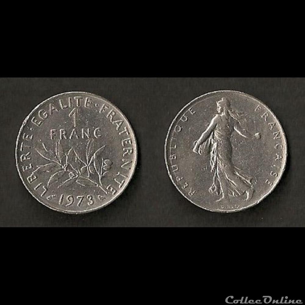 monnaie france moderne 1 franc semeuse 1973
